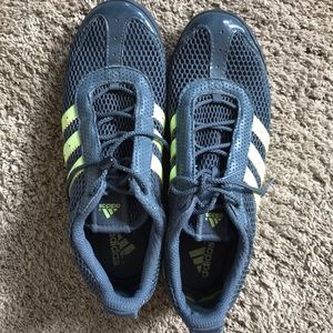 Adidas Navy and Green Tennis Shoes